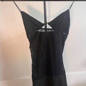 black lace dress
